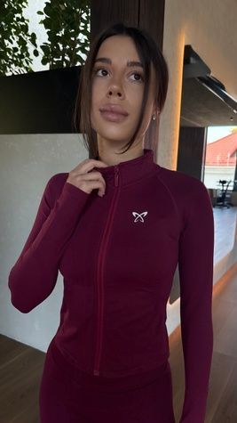Кофта "Motion Zip", винний KF5s фото