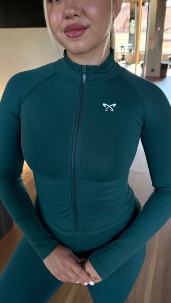 Кофта "Motion Zip", темно-зелений KF6s фото